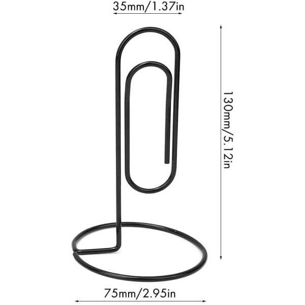 3 st matbordsmetallpappersklämma sedelhållare skrivbordsorganisatörklämma