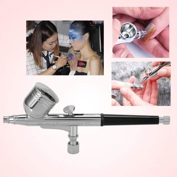 Airbrush Gun Spray Gun, Oxygen Spray Gun Nail Art Paint Kit Tattoo Tool Air Brush Kit (0,3 mm)