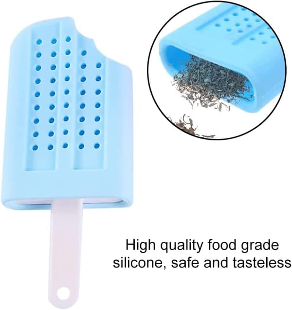 Popsicle-formad teinfuser i silikon - Premium tebladssil för teälskare