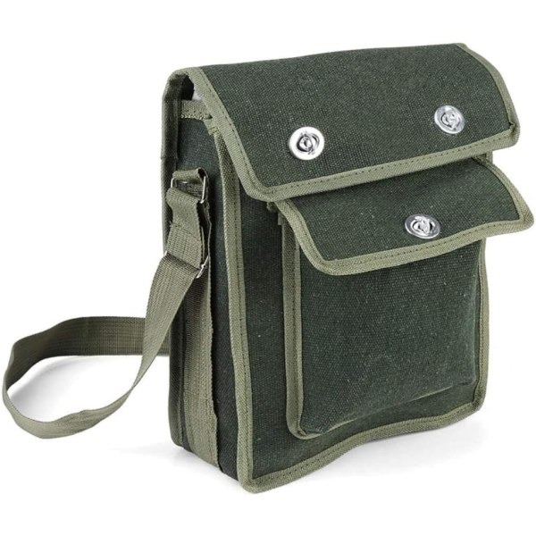 Verktygsväska, 26*10*25cm Heavy Duty Verktygsväska Organiser, Bred Öppen Mun Förvaringsväska med Justerbar Axelrem