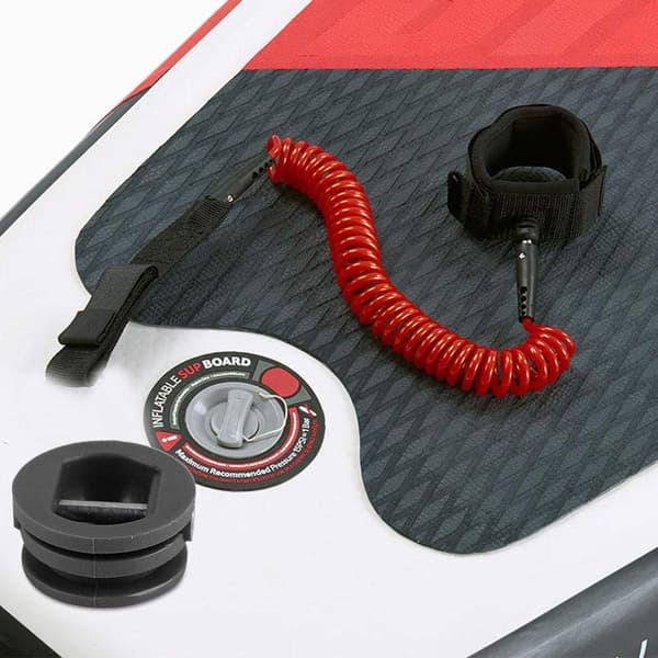 5 st 2,5 cm surfbräda leash benrem plugg för bräda kajak tillbehör utrustning（svart） black