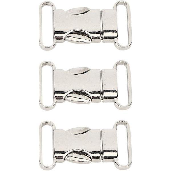 3PCS Rostfritt Stål Snabbspänne Klättring Väska Spänne Mini Remspänne