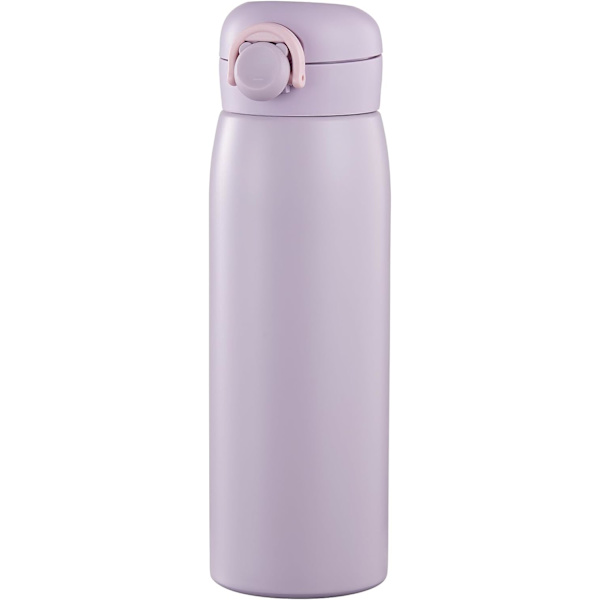 17 oz Vattenflaska i Rostfritt Stål Termos - Isolerad Vakuum, Läckagesäker, Håller Drycker Varmt/Kallt - Perfekt för Kaffe, Dryck, Vatten - Lila pink
