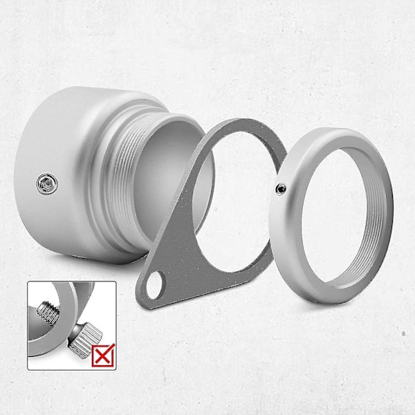 Aluminiumlegering 360° vridbar flaggstång anti-trassel flaggfäste ring - 4 stycken