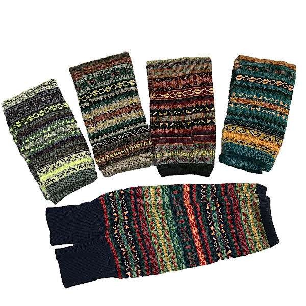Höst och vinter dam strumpor stickade tjocka varma casual bottenstrumpor (svart) Black
