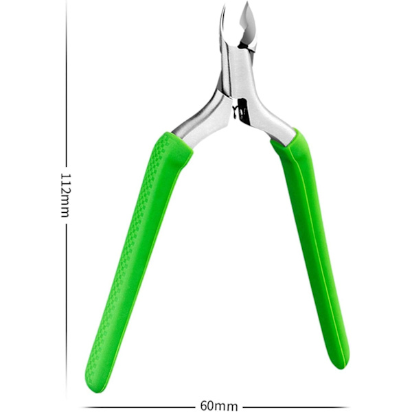 Nagelbandsskärare för torr hud Manikyrverktyg Nagelvård Verktyg/Rostfritt Stål Nagelbandstrimmer Nagelbandsklippare Nagelbandstång/för Salong Hem/, Grön green
