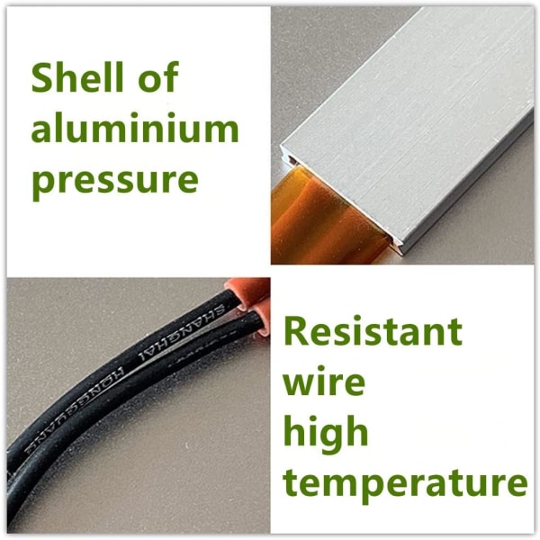 Element-AC/DC 12V termostatisk aluminiumskal keramisk värmeplatta konstant temperaturvärmare (storlek: 200 ℃)