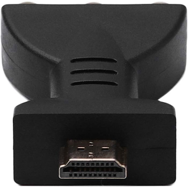 HDMI till RCA-adapter, HDMI-hane till 3 RCA-hona-omvandlare, HDMI till AV-adapter, ljud- och videoadapteromvandlare för TV, HDTV, DVD