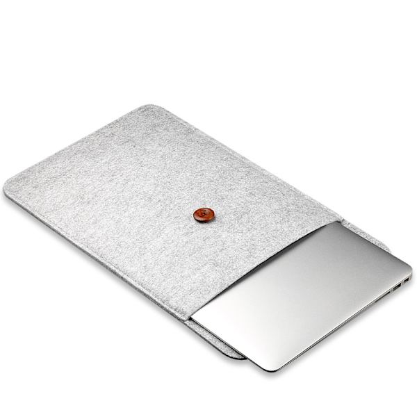 Datorfodral Laptopfodral Sleeve Grå Filt - 13,3 tum Grå