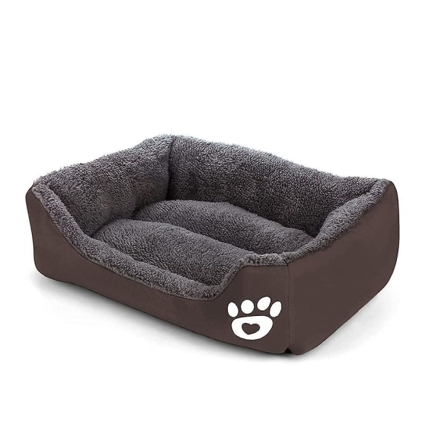 Säng för hunddjur och hundleksak, varm och bekväm säng för husdjur, supermjuka husdjur(grå M) xl