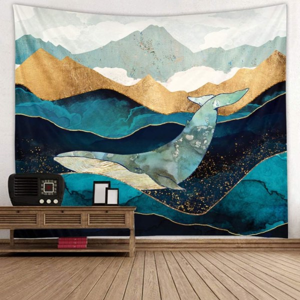 Natur landskap Abstrakt valberg mönster digitalt print konst gobeläng 67x90 tum