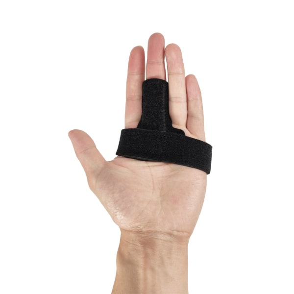 Justerbart fingerskena stöd för utlösningsfingerfraktur