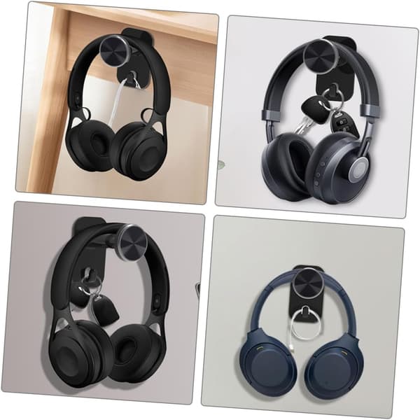 Hörlurar väggfäste headset hållare headsetfäste väggfäste headsetkrok för hemmet