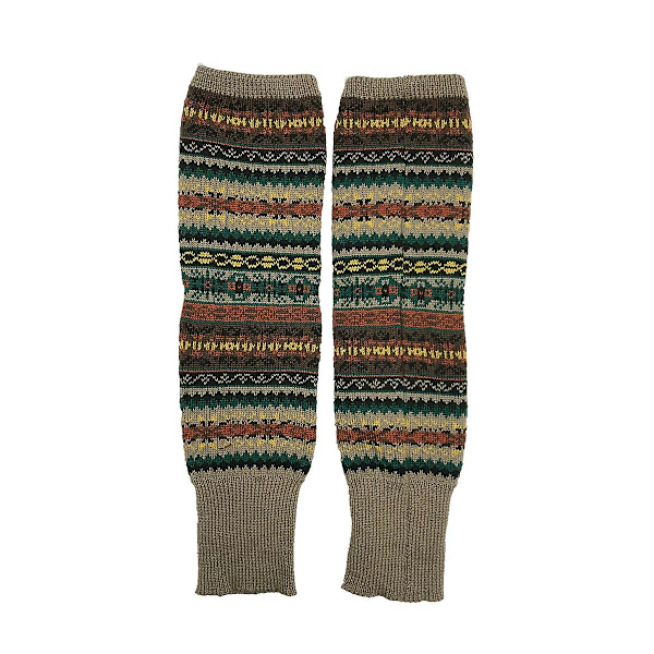 Höst och vinter dam strumpor stickade tjocka varma casual bottenstrumpor (brun) Brown