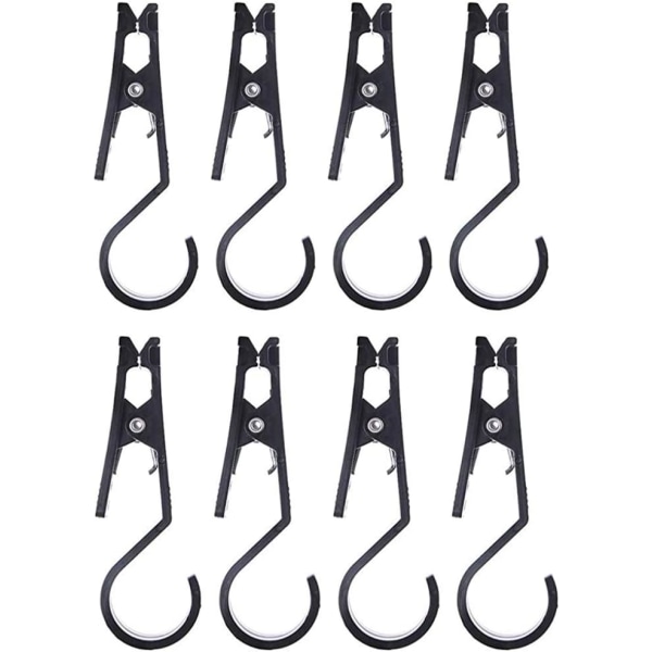 Lätt krok, utomhustält baldakin tygklämma krok multifunktionell utomhuscamping utrustning tillbehör (8PCS)