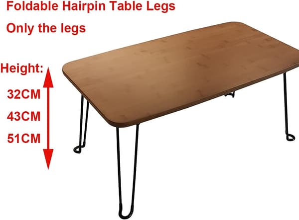 （32CM）Fällbara hårnålsbordsben, för DIY hopfällbart campingbord, hopfällbart soffbord Laptopbord 32cm