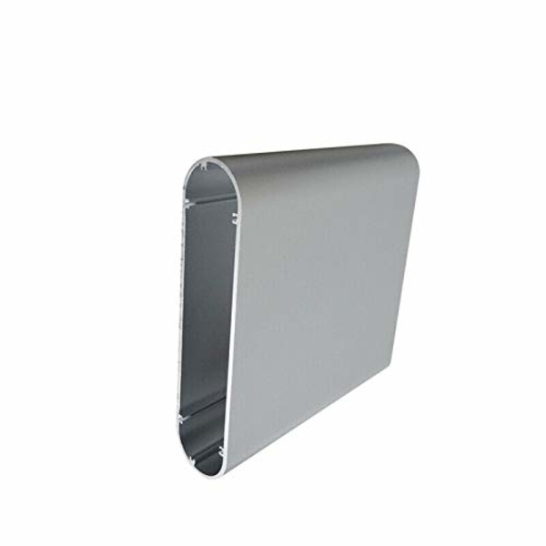 DIY Aluminium Projektbox, Elektronisk Kapsling Instrumentlåda för Strömaggregat(40x165x130mm-Silver) 40x165x130mm