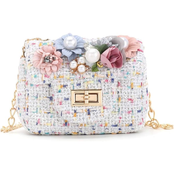 Axelväska för liten flicka Handväskor för flickor Bärbar miniväska Messenger Bag Flip Bag（Beige） beige