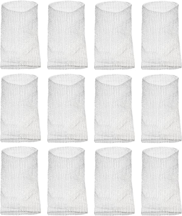 1 Gallon Root Guard Baskets, 12 Pack Rostfritt Stål Växter Tråd Speed Baskets Djurburar(12\" x 6\")