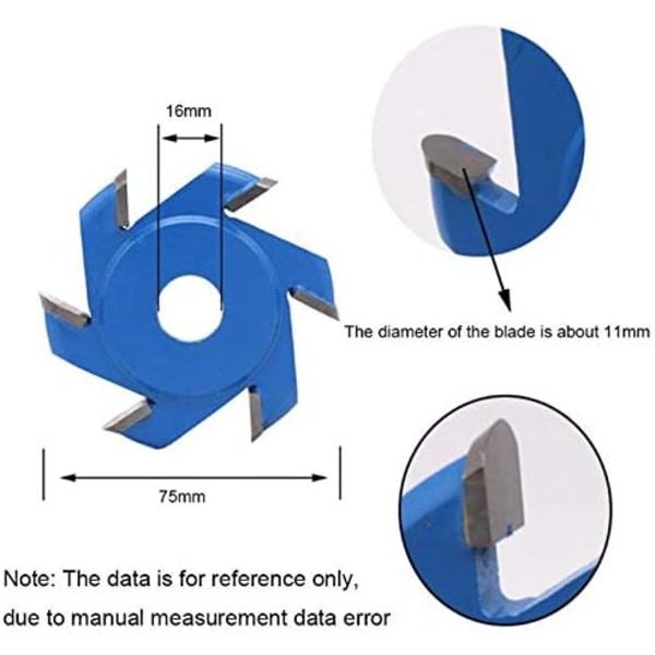 Sexkantig bladfilékraft träsnideriverktyg vinkelslipmaskin tillbehör sexkantig blad (100 mm)