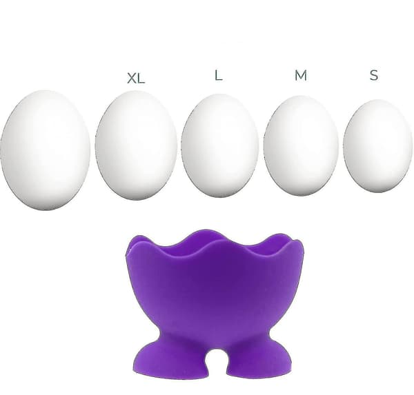 Silikonäggkoppar - Set om 3 Purple