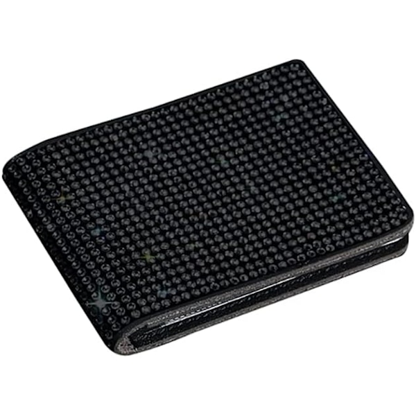 Bling Rhinestone ID-fordonsregistreringskortshållare Kreditkortshållare（Svart） Black