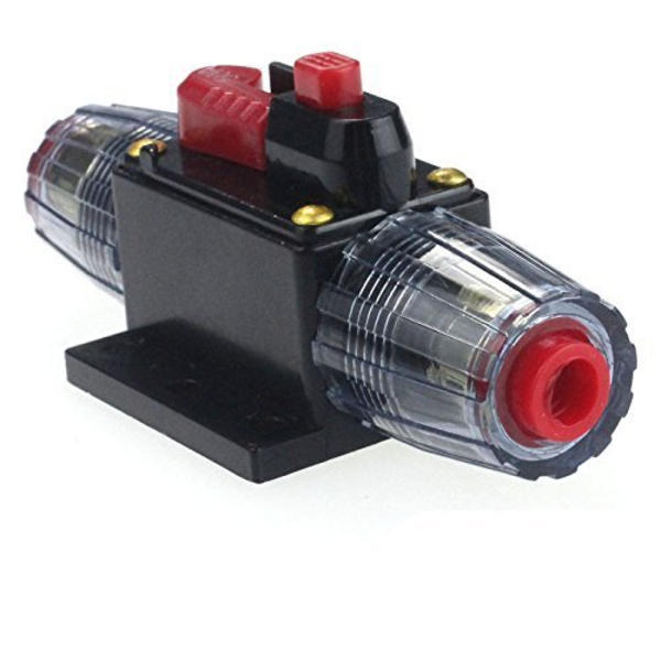 DC 12V Bil Säkerhet Ljud Inline Kretsbrytare Säkringshållare (12V 40A) 40a