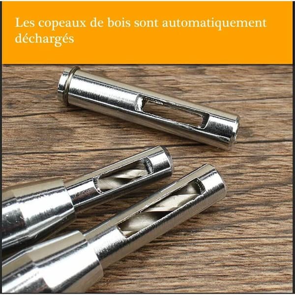 4 st OPP-påse Hex Bit Positionering Profil Borr Set för Heminredning