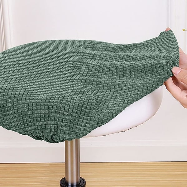 Stretch Stolskydd, Rund Sittdyna, Mjukt Skyddande Pallskydd, Kort Stolsitsöverdrag, för Stol, Claret Wine Red
