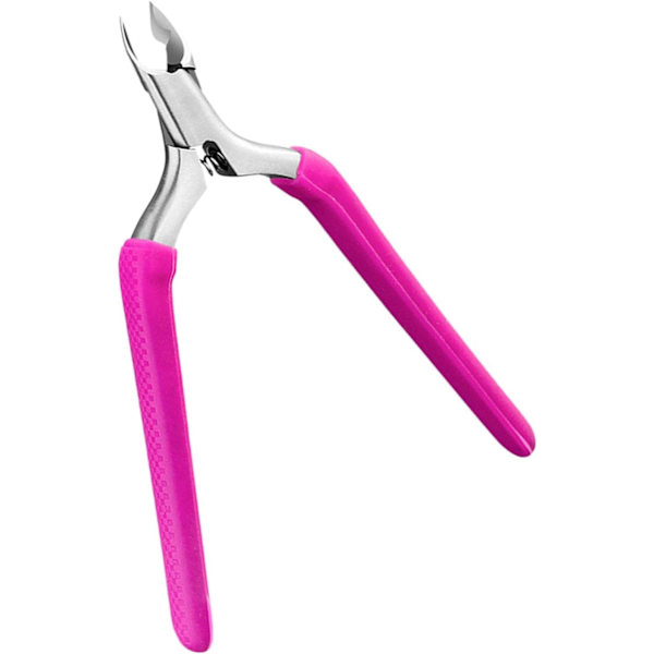 Nagelbandsskärare för torr hud Manikyrverktyg Nagelvård Verktyg/Rostfritt Stål Nagelbandstrimmer Nagelbandsklippare Nagelbandstång/för Salong Hem/, Rosa pink