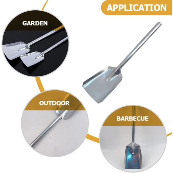 Eldstadsspade Spis Askspade Kolspade BBQ Kolskyffel Spis Sopspade Dammskyffel Aska Pokerspade Trädgårdsspade