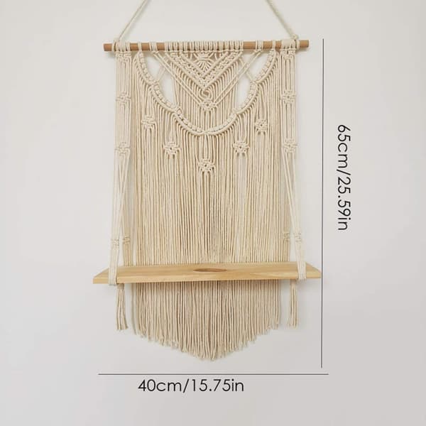 Macrame väggbonad vävd för hand bohemisk väggdekor