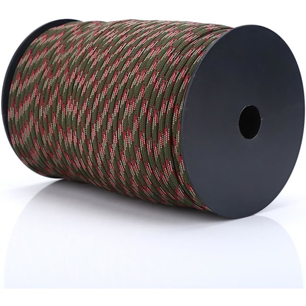 Utomhus camping paraply dragräddningspaket tält rep klätterrep 100m (djungelkamouflage) Jungle Camouflage