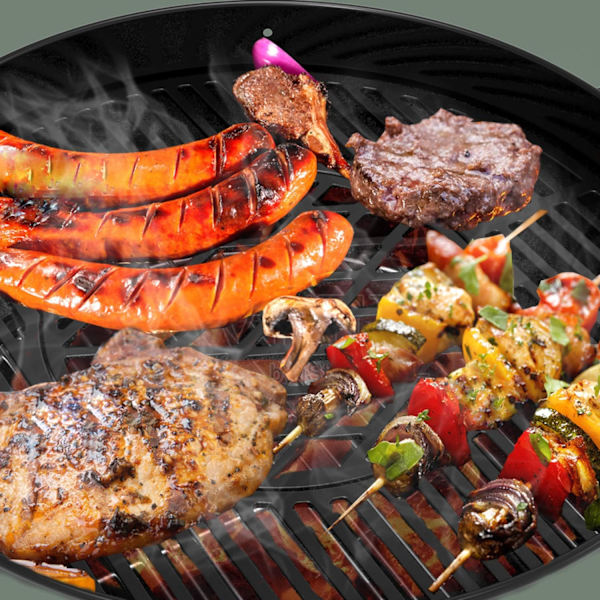 Gjutjärnsgaller med rutnätmönster för Weber Gourmet BBQ-system