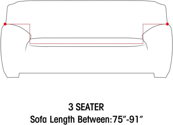 Tryckt stretchig sofföverdrag Loveseat-överdrag Soffaöverdrag Anti-halk-skydd för sovrum Vardagsrum