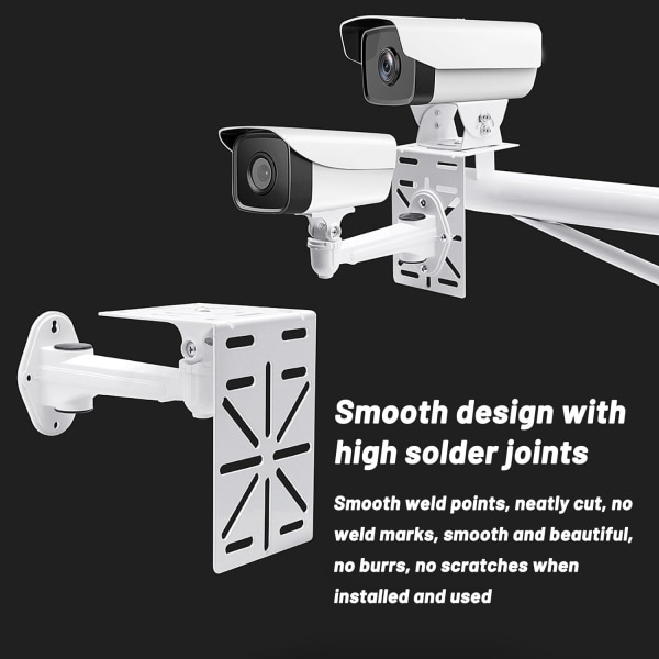 Stångfäste, L-format väggfäste för kamera, kameraväggfäste för säkerhetsövervakningssystem