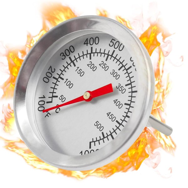 BBQ termometer Värmebeständig gradstek Grill rökare Grill temperaturmätare