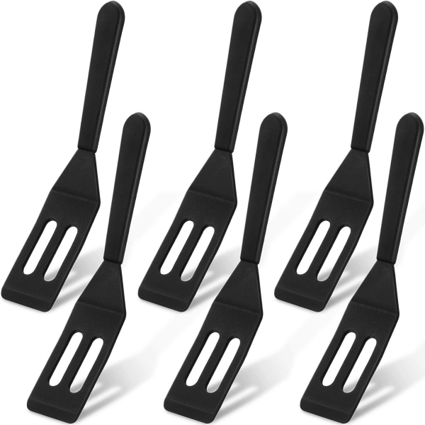 Non-Stick Silikonspatel Silikonspatel für Pfannen Küchenutensilien (schwarz, 6 Stück) Black