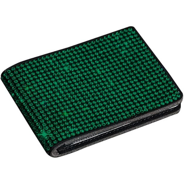 Bling Rhinestone ID-fordonsregistreringskortshållare Kreditkortshållare（Grön） green