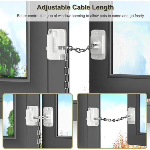 Fönsterlås, fönsterbegränsare barnsäkerhetslås, fönsterlås för barnsäkerhet