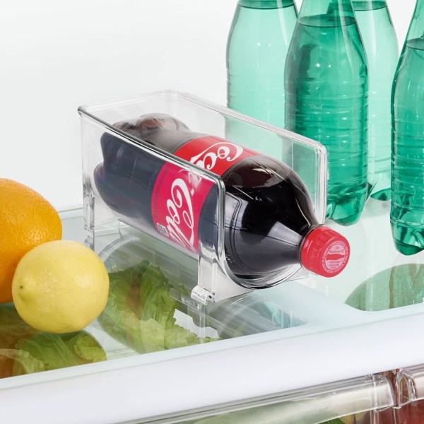 Set med 2 flaskor - Kristallklar förvaring för vinflaskor - Modern vinkällare förlänger vin- och korklivslängden