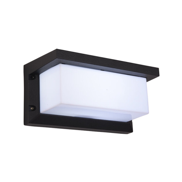 18W LED-vägglampa för utomhusbruk med rörelsesensor, modern vattentät utomhus 3000K varmvit LED-vägglampa IP65 vattentät 1260lm