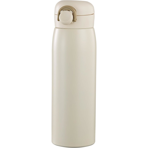 17 oz Vattenflaska Rostfritt Stål Termos - Isolerad Vakuum, Läckagesäker, Håller Drycker Varmt/Kallt - Perfekt för Kaffe, Dryck, Vatten - Vit White