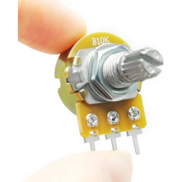 B10K B100K B5K B50K B2K B20K Ohm räfflad axel linjär roterande avsmalnande potentiometer för Arduino