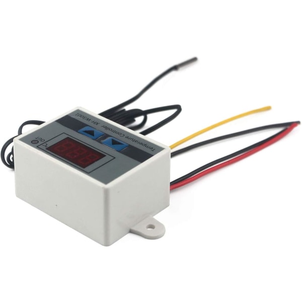 220V Digital LED-temperaturregulatormodul, XH-W3001 termostatbrytare med vattentät sond