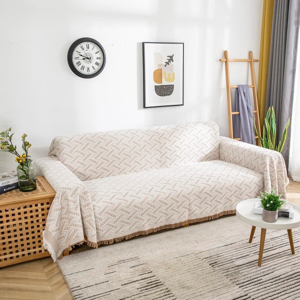 Överdimensionerad sofföverdrag, sofföverdrag för kuddsoffa, extra stora möbeldekorationer, sofföverdrag, sofföverdrag, khaki vit khaki white