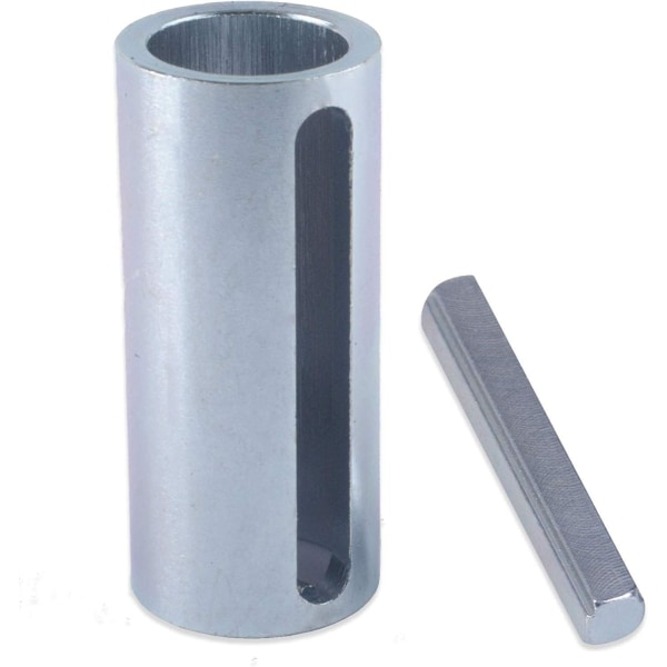 3/4\" till 1\" tums axeladapter, gasmotor remskiva vevaxel hylsa adapter Predator + stegnyckel