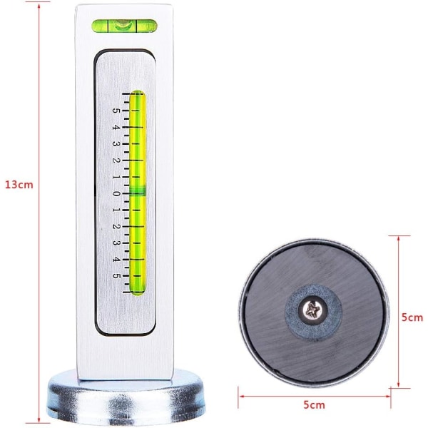 Magnetisk mätverktyg, universell magnetisk cambermätare Castor Strut, justerbar mäter camber Caster, 1,97x 1,97x5,12