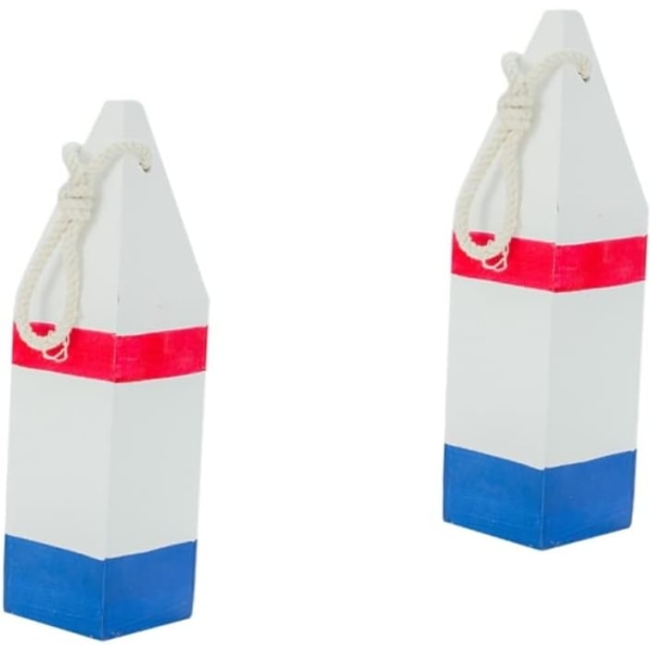 Set med 2 fiskebojar fiskflagga dekor hav bondgård dörrdekor glasdekor boho strandtema vägg red