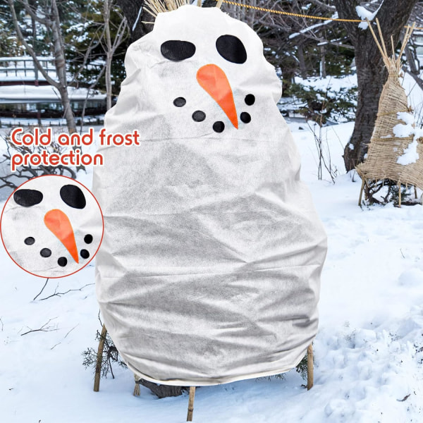 Vinterväxtskydd Frysskydd 3 st Utomhus Frostfiltar Icke-vävd Trädskydd (35,4x43,3 tum)